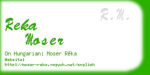 reka moser business card