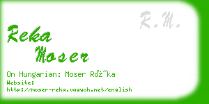 reka moser business card